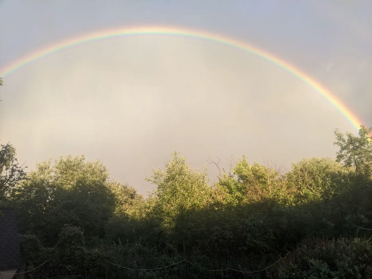 Радуга над деревней